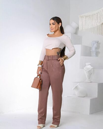 CALÇA SUEDE SCUBA PATRICIA - Image 3