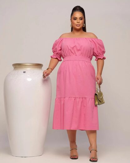 VESTIDO LINHO CURVE MARIANE