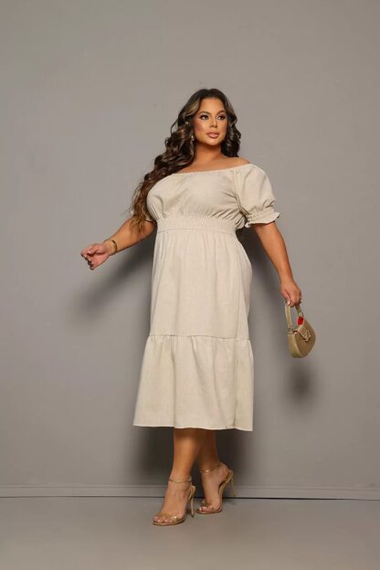 VESTIDO LINHO CURVE MARIANE - Image 4
