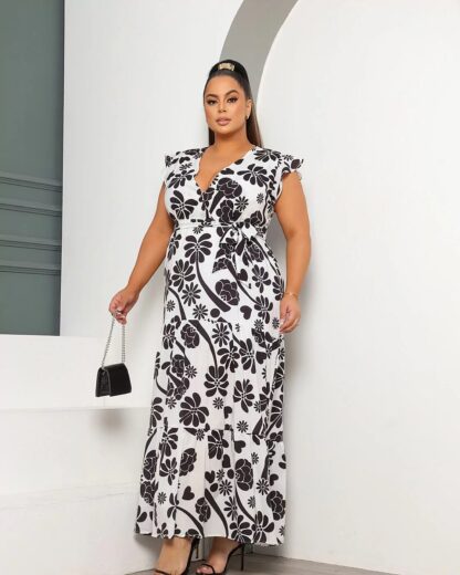VESTIDO SILK FLOW FLORAL CURVE VIVI